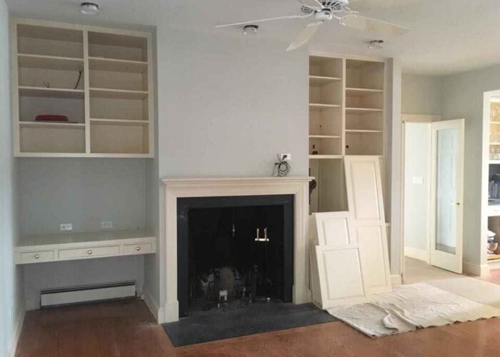 wall painting in progress